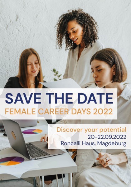 Save-the-date female career days 20-22.09.2022