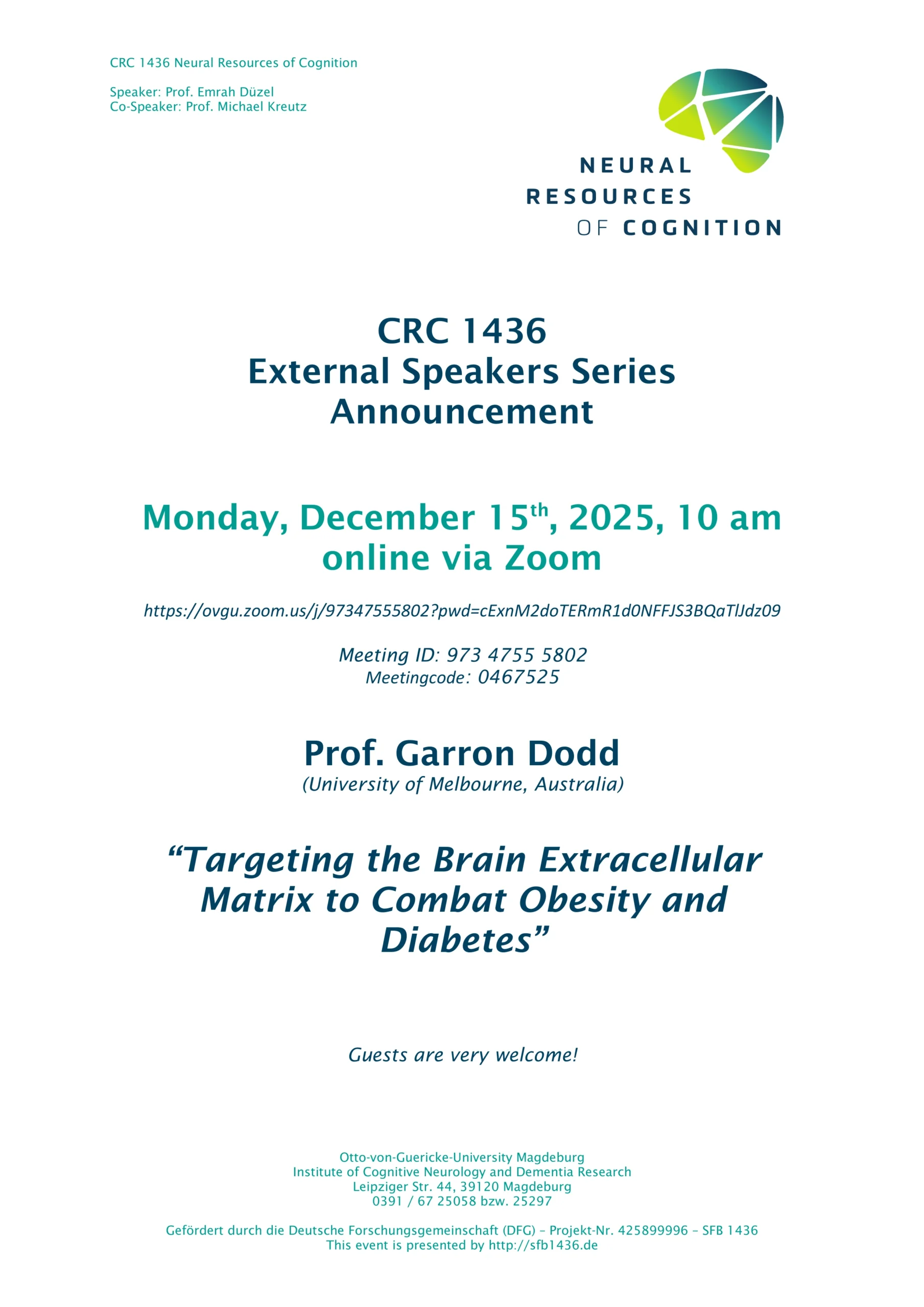 Invitation Garron Dodd