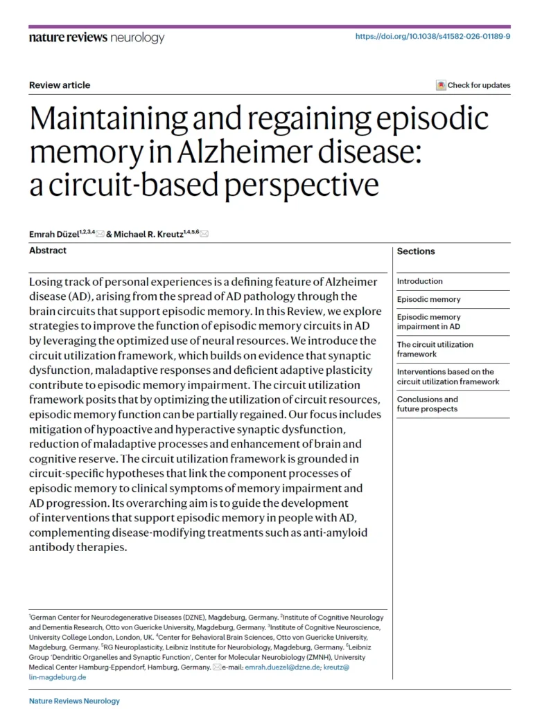 Publication_Maintaining_and_regaining_episodic_memory