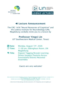 Announcement_Lecture with Professor Lin