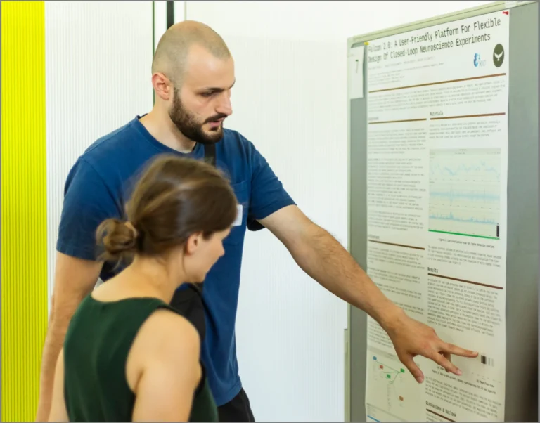 Discussion during the poster presentation